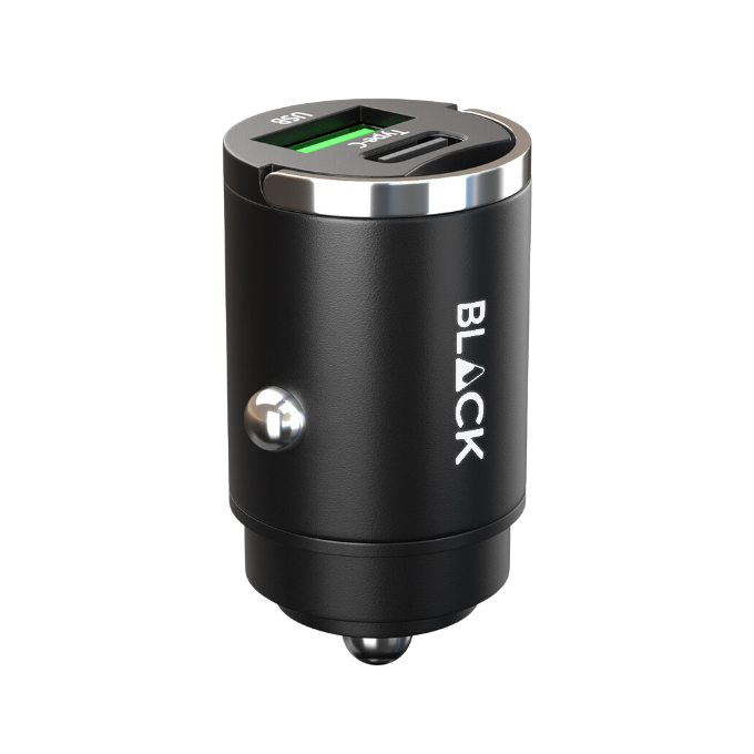 BLACK Power C 2 in 1 Fast Car Charger Metal 100W with USB A and C, 1Yr warranty BLACK Power C 2 in 1 Fast Car Charger Metal 100W with USB A and C, 1Yr warranty